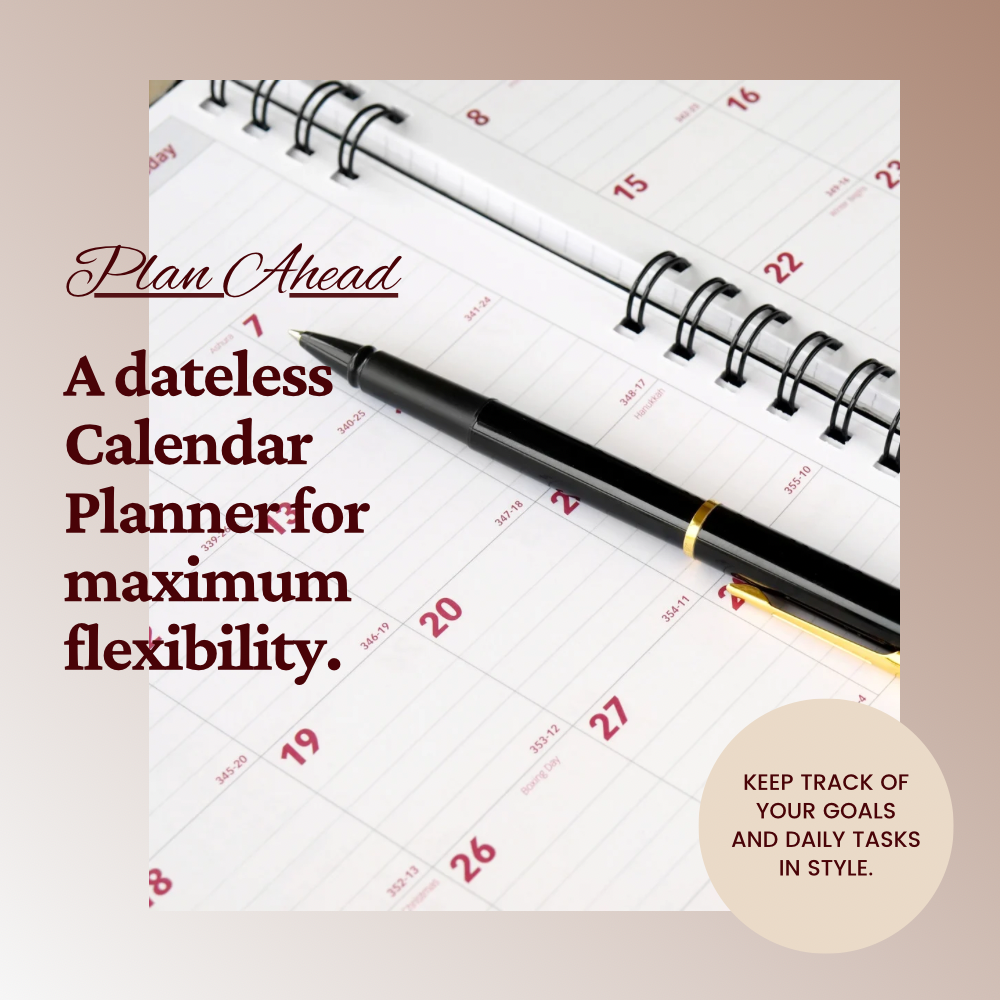 Dateless Calendar/Planner